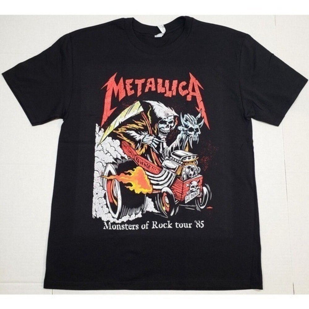 Metallica Tshirt Monsters Of Rock Tour 85 Heavy Metal Tee 1